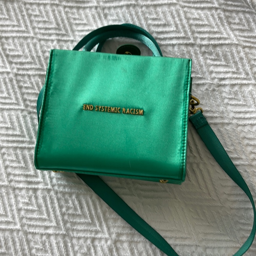 Brandon Blackwood. End systemic racism bag.